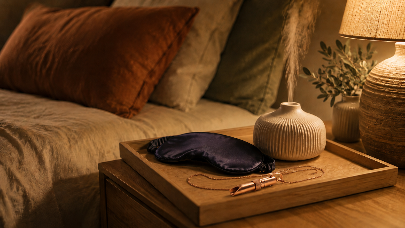 Trousse de bien-être Olysia avec masque yeux, rouleau, lotion, tapis et accessoires de yoga
