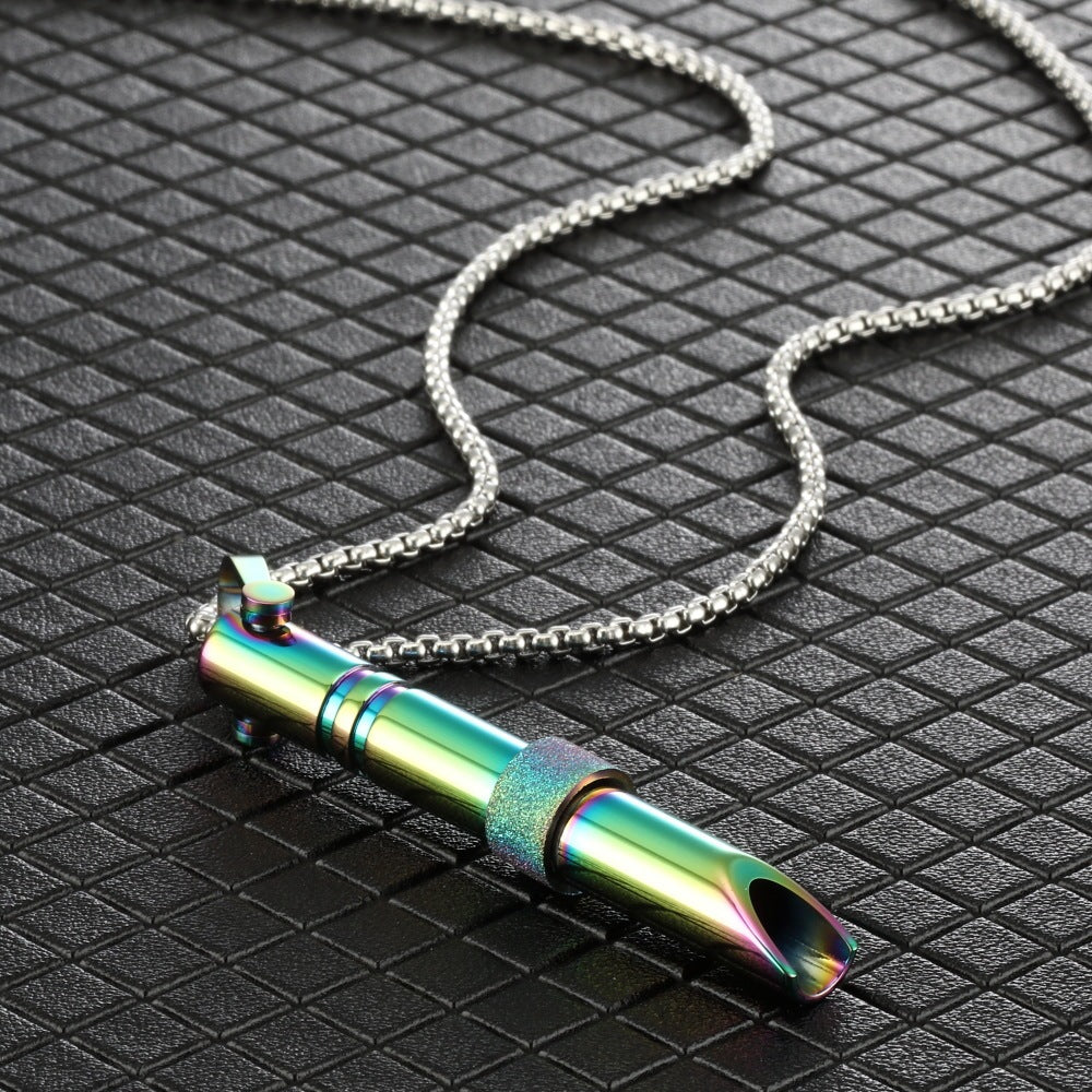 Collier Anti-Stress à Respiration Guidée — Acier Inox