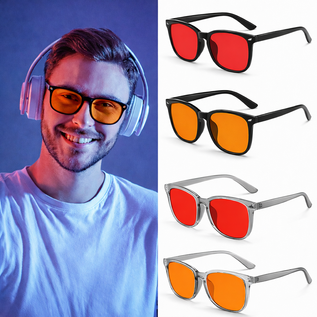 Lunettes Anti-Lumière Bleue — Protection oculaire et sommeil réparateur