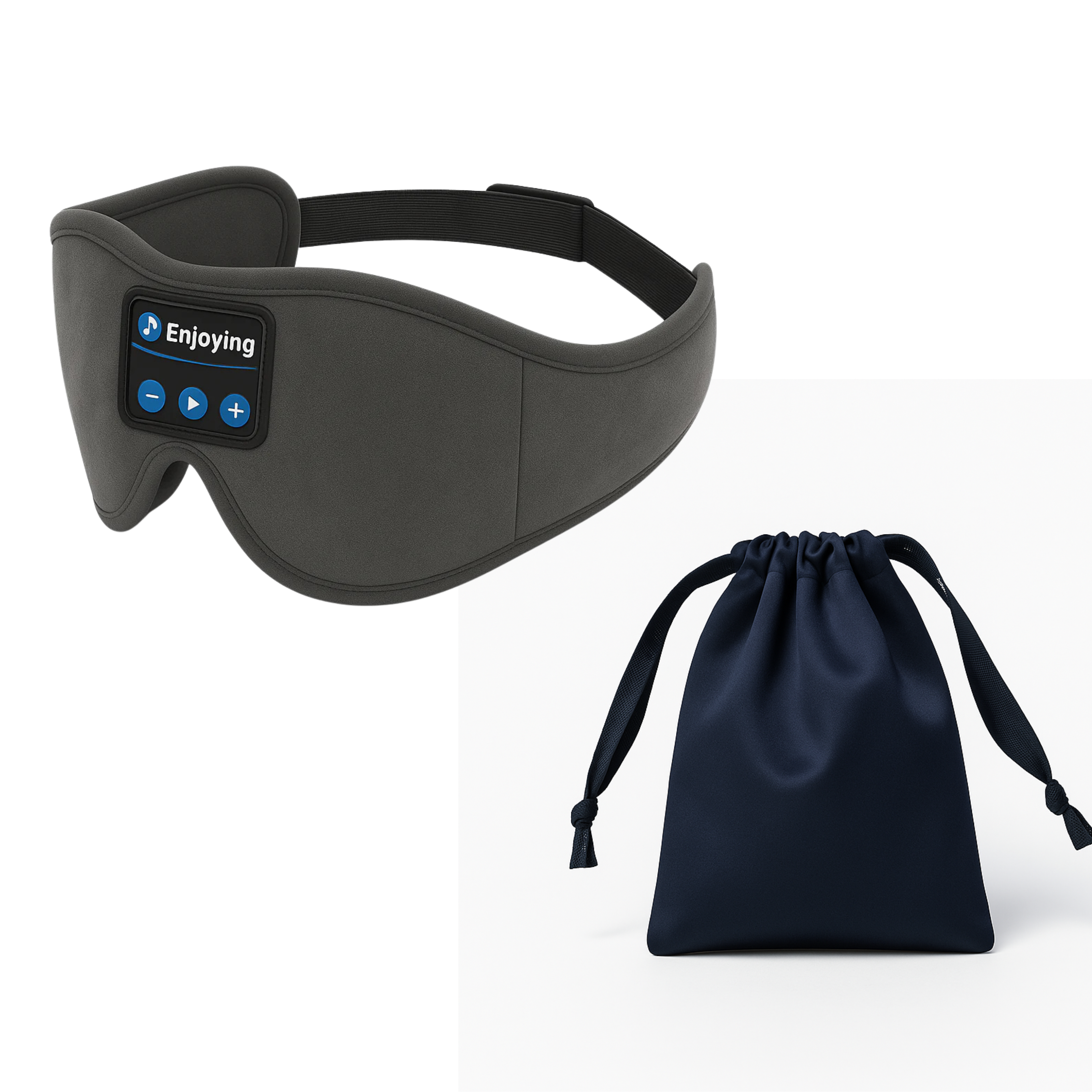Masque de Sommeil Bluetooth 3D — blackout & audio intégré