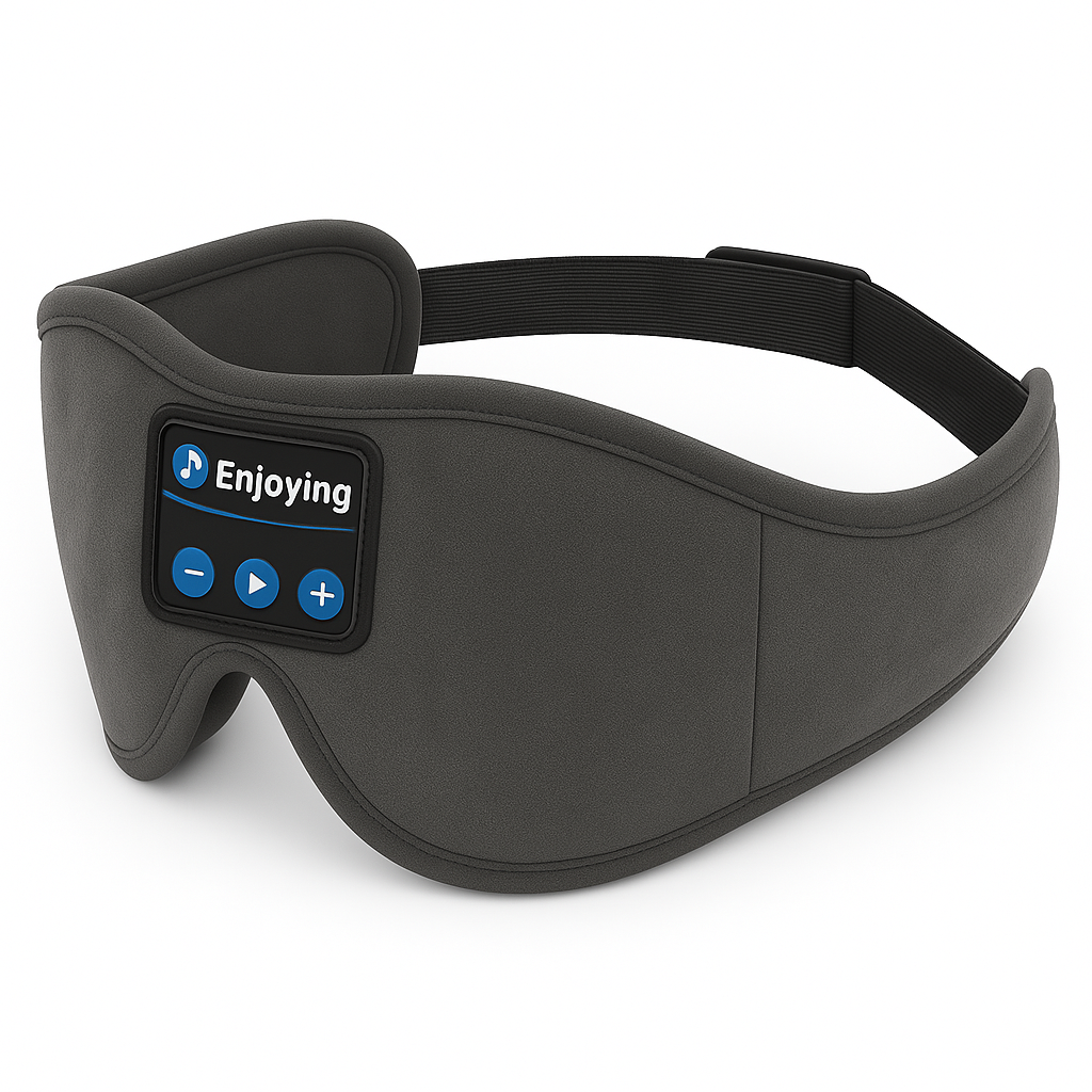 Masque de Sommeil Bluetooth 3D — blackout & audio intégré