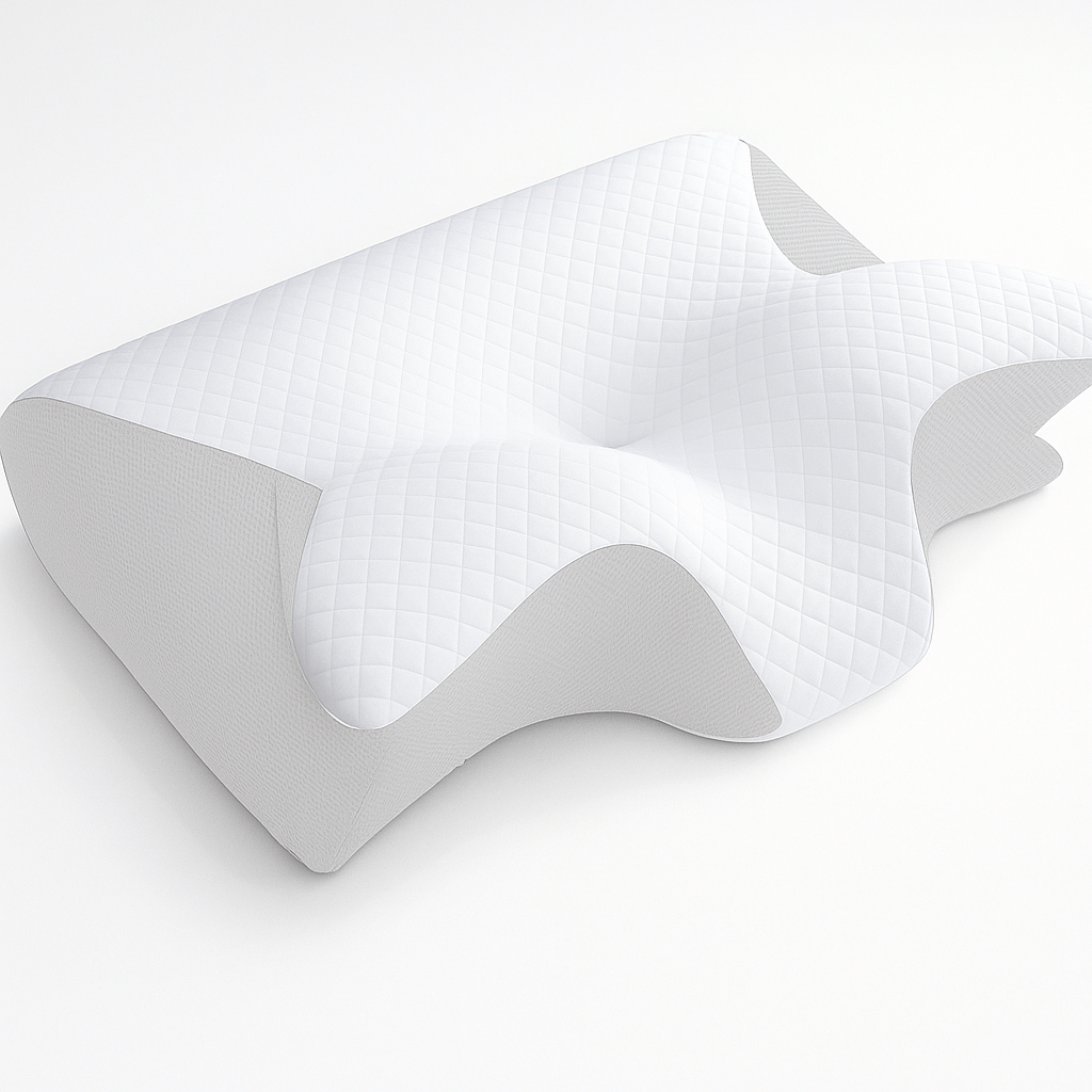 Oreiller Cervical Mémoire de Forme 2-en-1 — Soulage la nuque, aligne la colonne