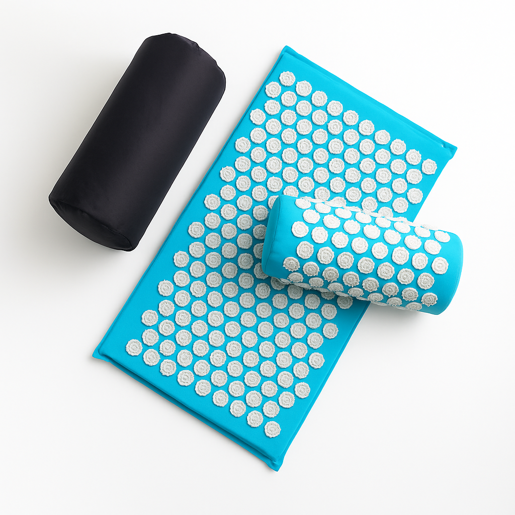 Tapis d’Acupression « Lotus » + Coussin — Détend le dos, relâche les tensions