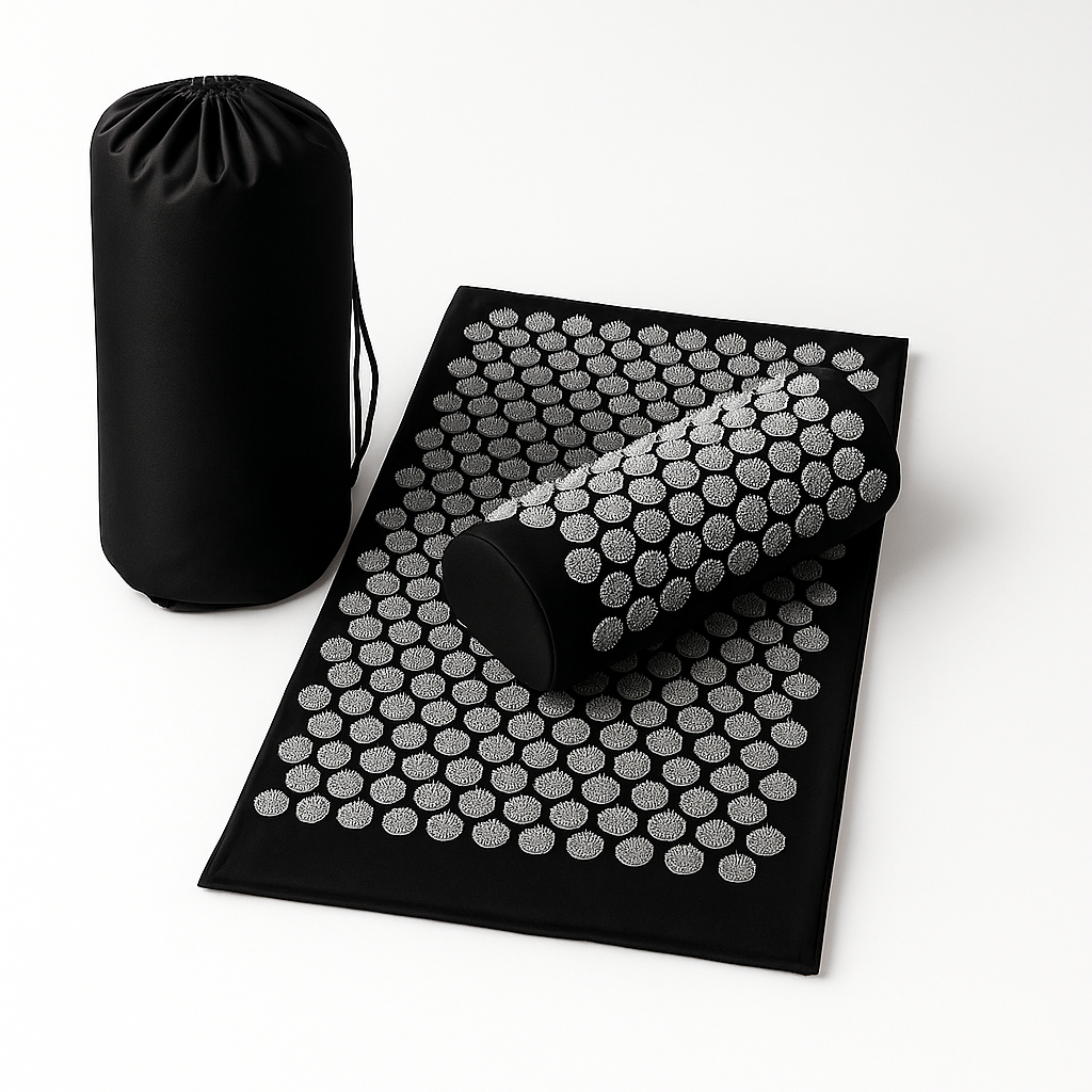 Tapis d’Acupression « Lotus » + Coussin — Détend le dos, relâche les tensions