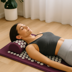 Tapis d’Acupression « Lotus » + Coussin — Détend le dos, relâche les tensions