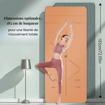 Tapis de Yoga Antidérapant Double-Face - Écologique